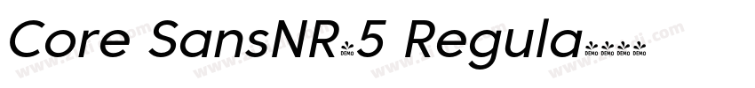 Core SansNR45 Regula字体转换